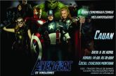 20 Convites Avengers 7x10cm
