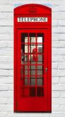 Placa Decorativa Vertical London Telephone