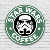 Placa Star Wars Coffee