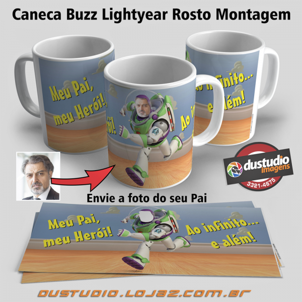 Caneca Buzz Lightyear - Rosto Montagem